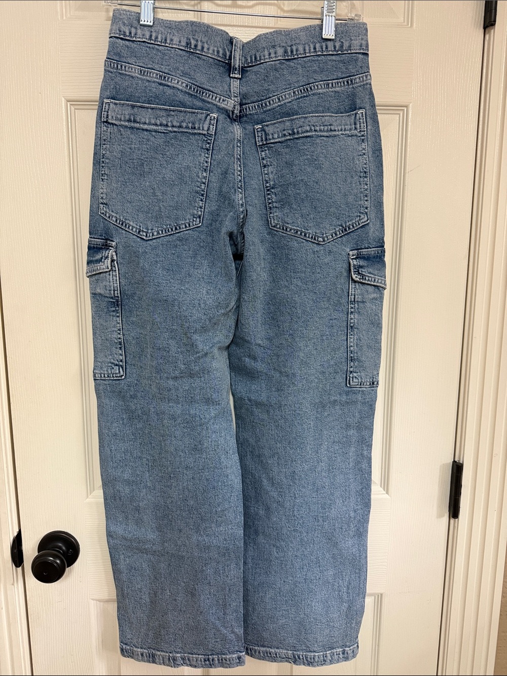 GAP Mid Rise '90s Loose Cargo Jeans Blue Waist 26 / 2p - Picture 5 of 8